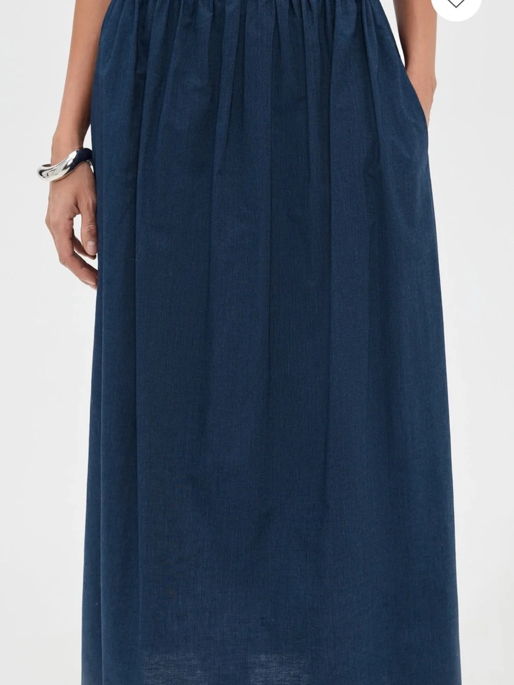 Denim Maxi Skirt. Matching Set. De Loretta